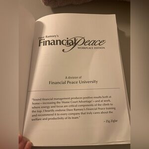 Dave Ramsey's Financial Peace Workplace Edition Book